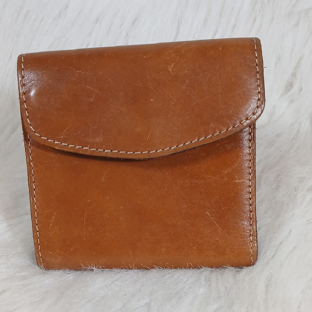 Patricia Nash Tan Brown Bifold Leather Wallet